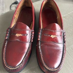 GH BAS Classic Burgundy Leather Loafers